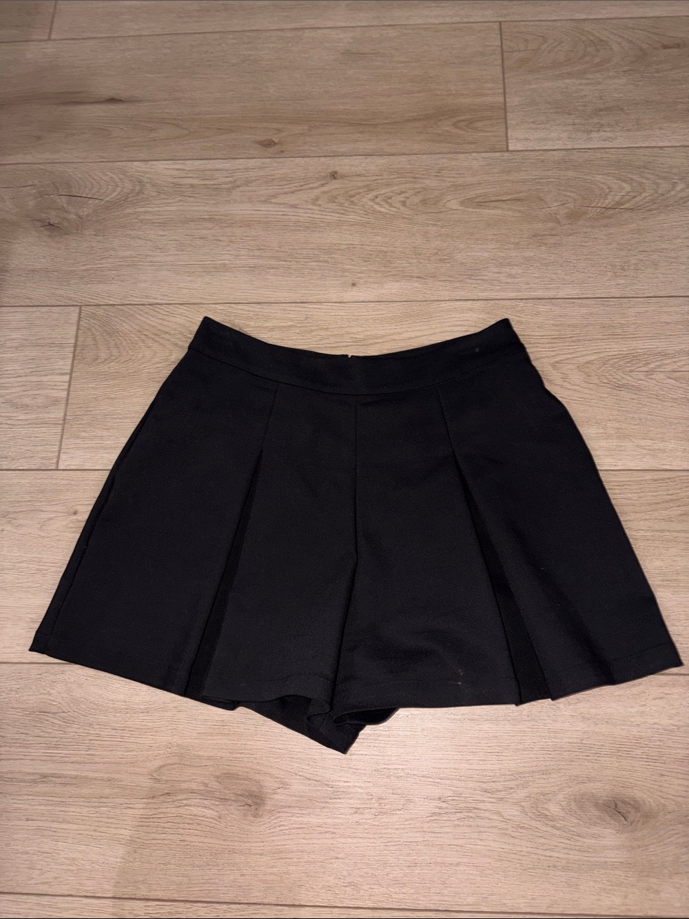 1. State Black Pleated Skort Shorts for Women